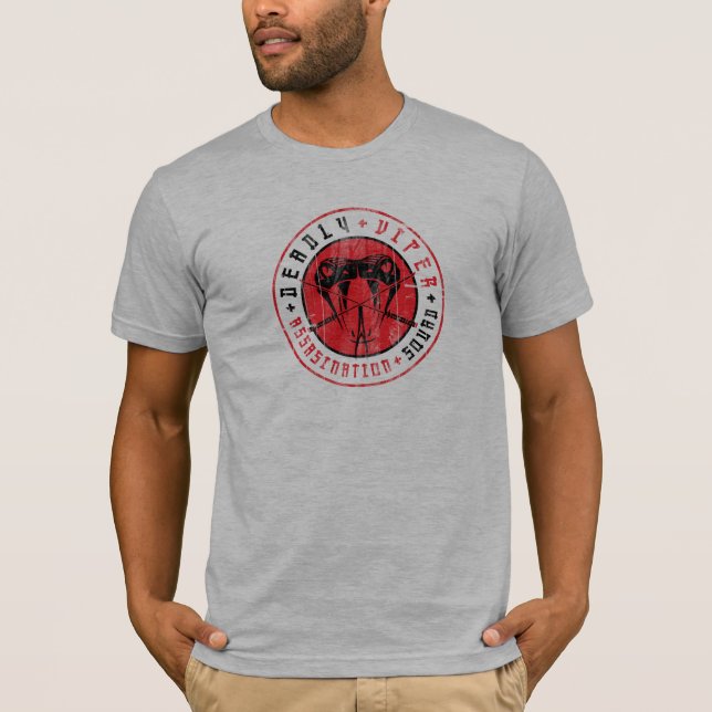 T-shirt Chemise affligée par peloton mortel d'assassinat (Devant)