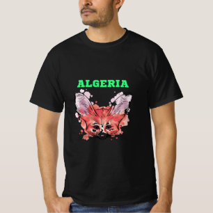 T-shirt Chemise Algérie Football Fan DZ Fennec Fox