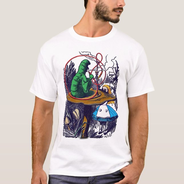 T-shirt Chemise : Alice au pays des merveilles - Caterpill (Devant)
