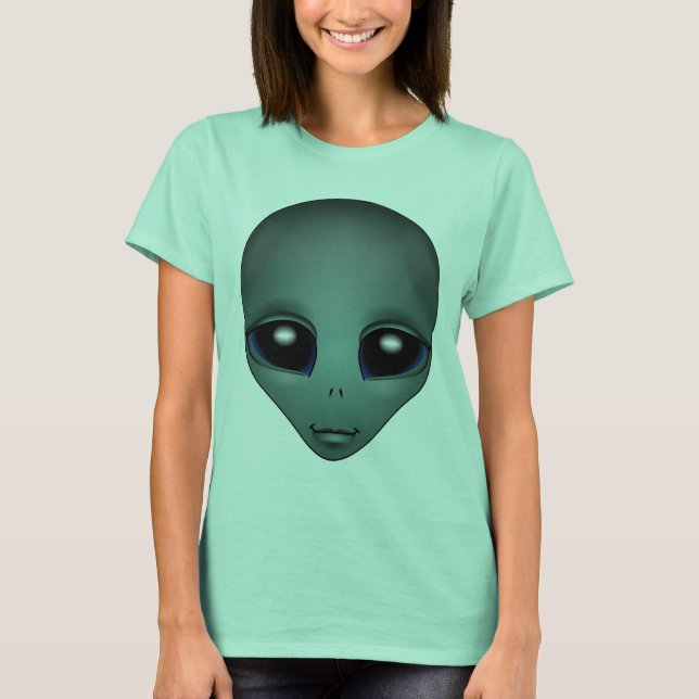 T-shirt Chemise Alien Costume Alien femme chemises mignonn (Devant)