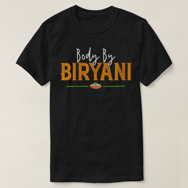 T-shirt Chemise alimentaire indienne pour femmes Desi Biry (Design devant)