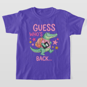 T-shirt Chemise Alligator Retour À L'école