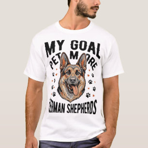 T-shirt Chemise amateur de Berger Allemand avec gravure vi