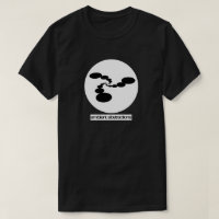Chemise ambiante de noir de logo d'abstractions