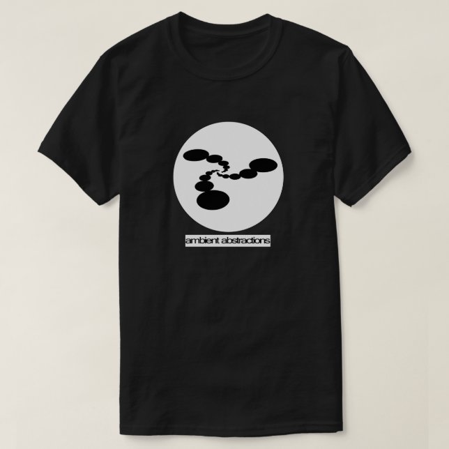 T-shirt Chemise ambiante de noir de logo d'abstractions (Design devant)