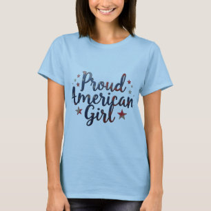 T-shirt Chemise américaine de puissance fille