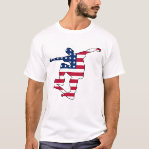 T-shirt Chemise américaine de skateboarder