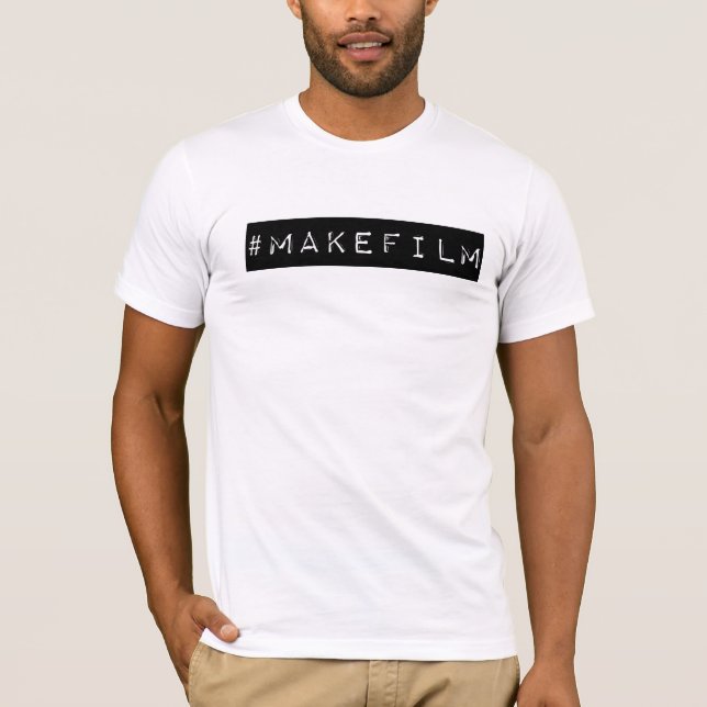 T-shirt chemise américaine d'habillement de #MAKEFILM (Devant)