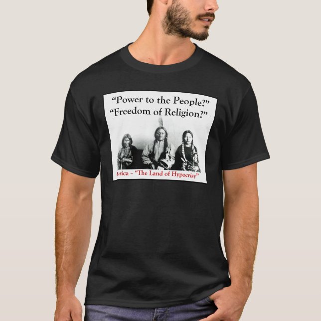 T-shirt Chemise américaine d'hypocrisie (Devant)
