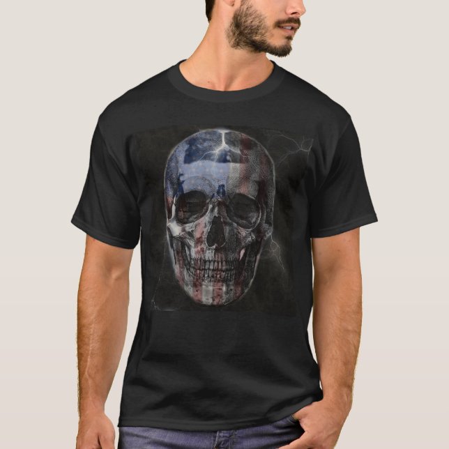 T-shirt Chemise American Skull (Devant)