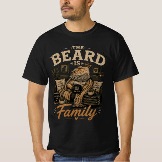 T-shirt Chemise Amour de Reptile de la Famille à Barbe