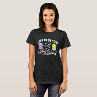T-shirt Chemise Amoureux de Macaron – La vie est meilleure