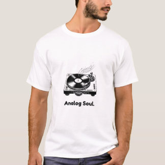 T-shirt Chemise Analog Soul Vinyle | Platine Tourne-Disque