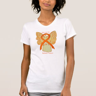 T-shirt Chemise ange ruban de sensibilisation orange cance