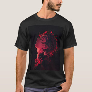 T-shirt Chemise Anime Portrait Crimson Shadow