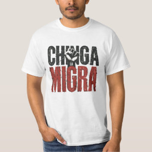 T-shirt Chemise anti-ICE Chinga La Migra -Résistance Vinta