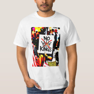 T-shirt Chemise anti-Trump pro-démocratie PAS DE ROI