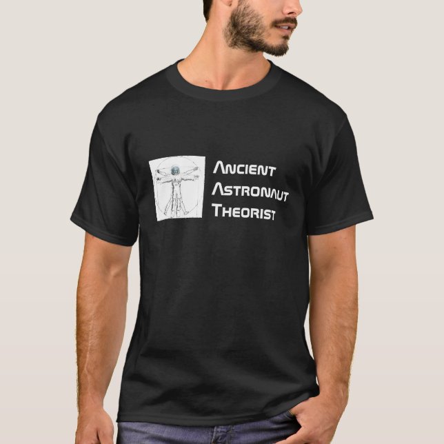 T-shirt Chemise antique de théoricien d'astronaute (Devant)