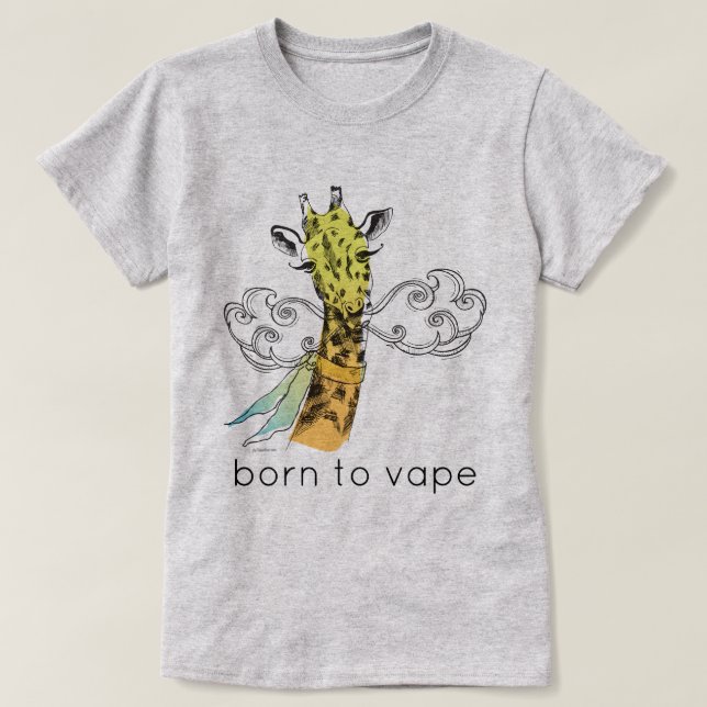T-shirt Chemise APE | Né à Vape Giraffe | VapeGoat™ (Design devant)