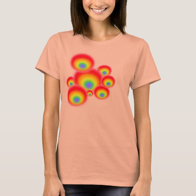 T-shirt Chemise arc-en-ciel brisée (Devant)