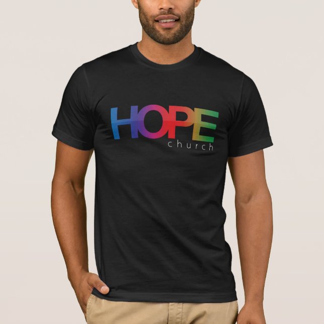 T-shirt Chemise arc-en-ciel de Hope Church (Devant)