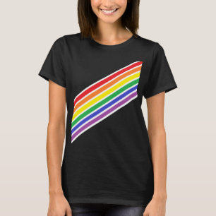 T-shirt Chemise arc-en-ciel diagonale