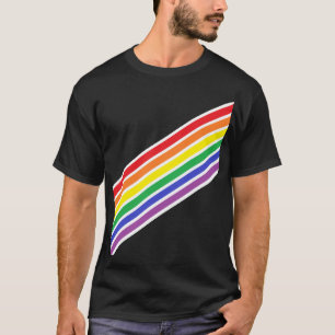 T-shirt Chemise arc-en-ciel diagonale