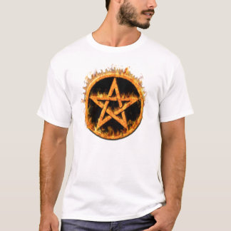 T-shirt Chemise ardente de pentagone étoilé