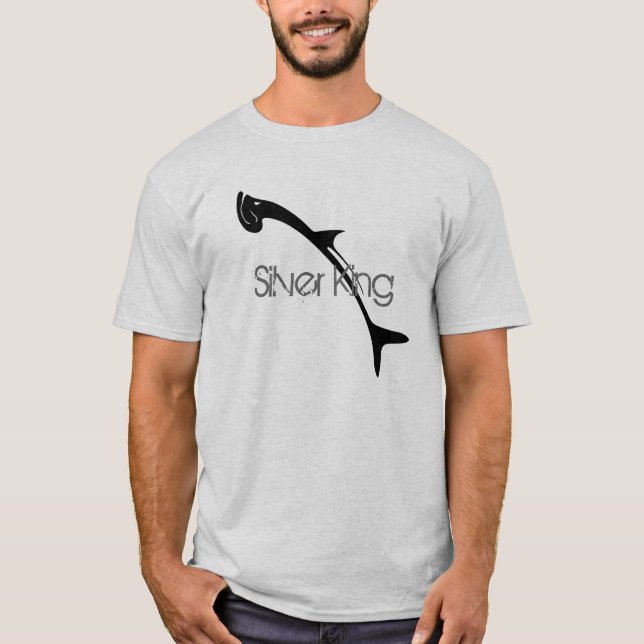 T-shirt Chemise argentée du Roi Tarpon Fishing (Devant)