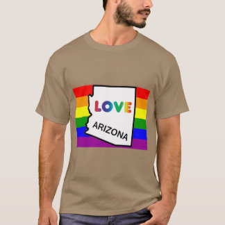 T-shirt Chemise Arizona Gay Pride Arizona LGBT Drapeau Arc