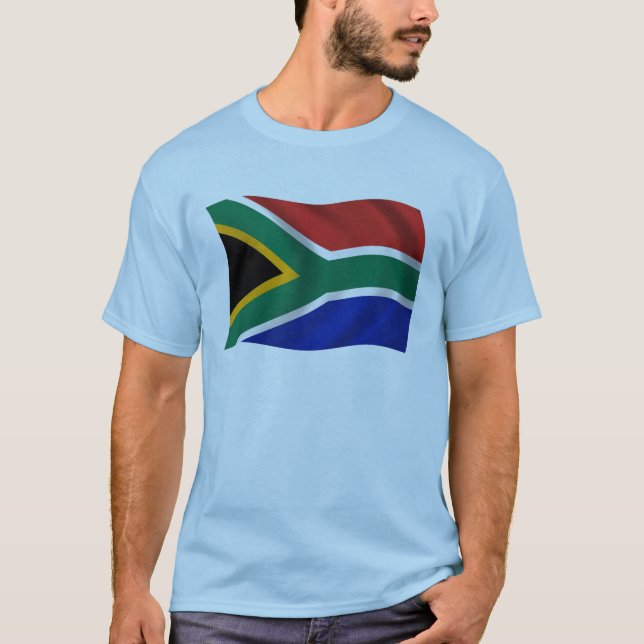 T-shirt Chemise au drapeau de l'Afrique du Sud (Devant)