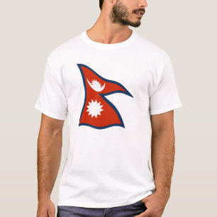 T-shirt Chemise au drapeau du Népal
