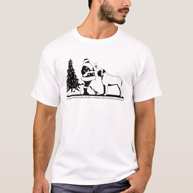 T-shirt Chemise au nez rouge de mastiff (Devant)