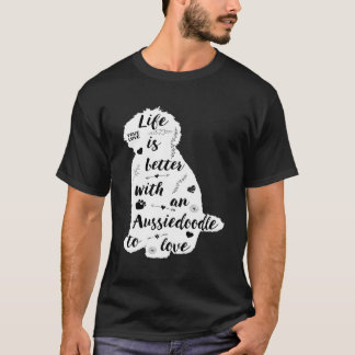 T-shirt Chemise Aussiedoodle Conception Pour Aussiedoodle
