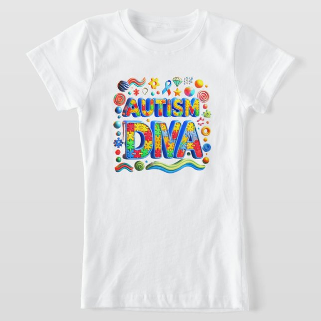 T-Shirt Chemise Autism Diva (Poser)