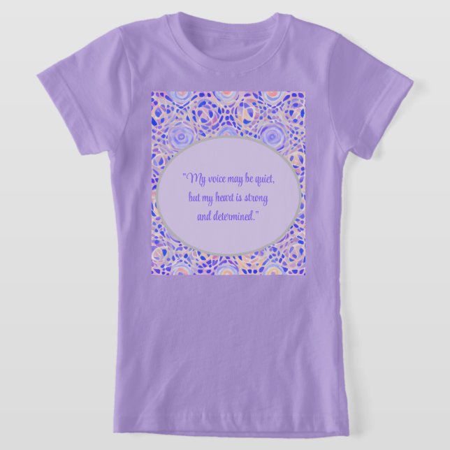 T-Shirt Chemise Autisme - Voix calme, Coeur fort (Poser)