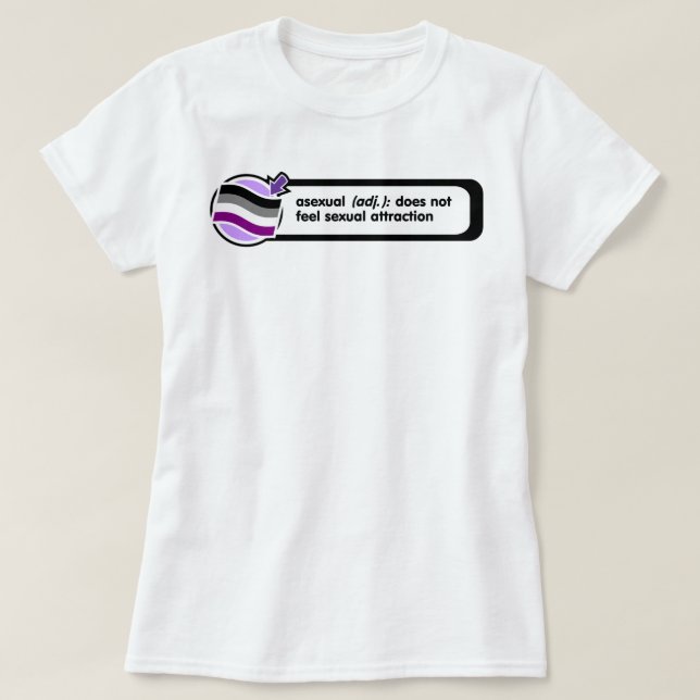 T-shirt Chemise automatique asexuelle de définition (Design devant)