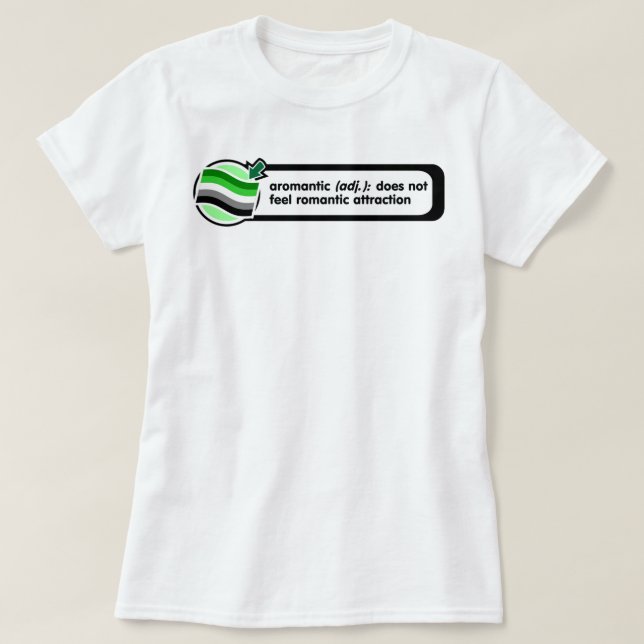 T-shirt Chemise automatique de définition d'Aromantic (Design devant)