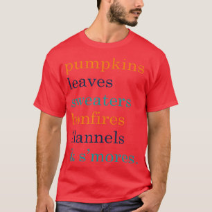 T-shirt Chemise automnale pour les femmes avec des paroles