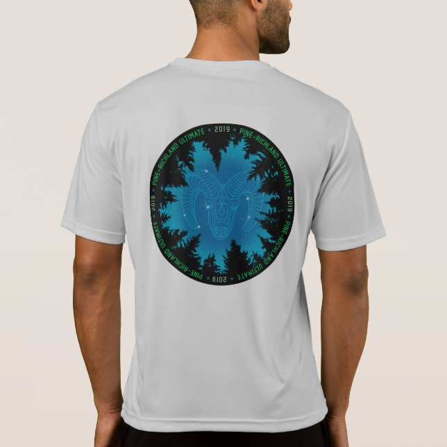 T-shirt Chemise AVANT et ARRIÈRE de ciel de PRU-RAM de (Dos)