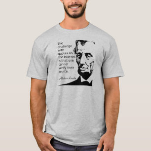 T-shirt Chemise avec citation de Lincoln