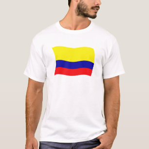 T-shirt Chemise avec drapeau de Colombie