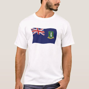 T-shirt Chemise avec drapeau des îles Vierges britanniques