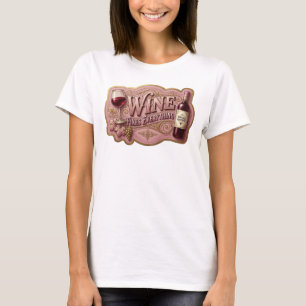 T-shirt Chemise avec la déclaration Or pétillant VINS RÈGL