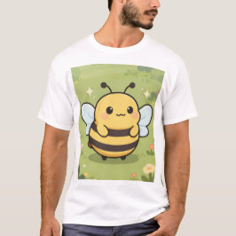 T-shirt Chemise avec mascotte d'abeille mignonne – Nature 