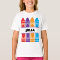 Chemise avec nom de crayon, École enfantine matern
