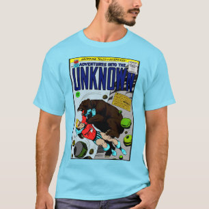 T-shirt Chemise 'Aventure dans l'inconnu' bande dessinée d