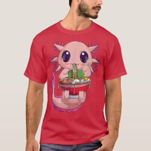 T-shirt Chemise Axolotl Pour Femmes Filles, Nood Ramen Jap