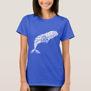 T-shirt Chemise baleine bleue 