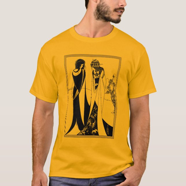 T-shirt Chemise : Beardsley Illustration - John et Salomé (Devant)